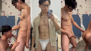 Imaslaveforu Fucks Bare With Stranger In Public WC