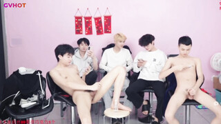 Handsome Boy Group China Livestream Suck Dick