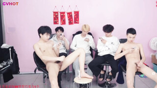 Handsome Boy Group China Livestream Suck Dick