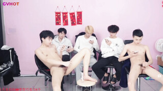 Handsome Boy Group China Livestream Suck Dick