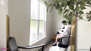 Handsome Chinese Guy Max Lu Jerking Off