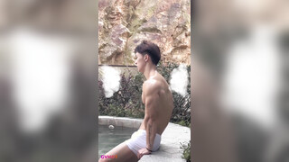 Handsome Straight Model Underwear Photoshoot