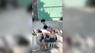 David Lychan Fucks Bareback Cafe Server In Public (Part 1)
