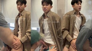Ducal (Seven) Fucks Stranger Bareback In Public WC