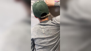 Ducal (Seven) Fucks Stranger Bareback In Public WC