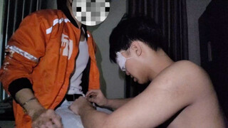 Blowjob Vietnamese Food Delivery Man