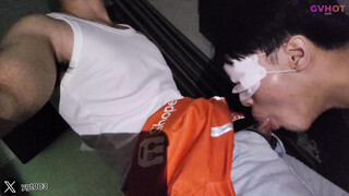 Blowjob Vietnamese Food Delivery Man