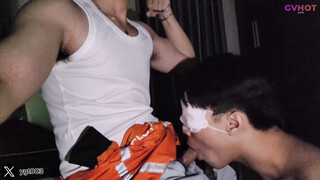 Blowjob Vietnamese Food Delivery Man