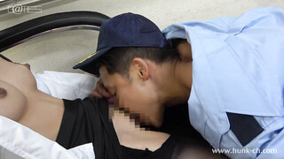 HUNK CHANNEL – OGVN182 – 肉厚バルクマッチョな超男前・政輝(まさき)くん22歳が、警備のバイト中にOLとやっちゃった話を再現!!鍛え上げた筋肉で豪快駅弁!!